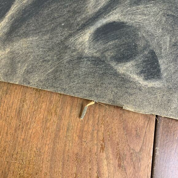 Set of 3 VINTAGE 60s 70s Original Artist Signed Charcoal still life art 20 x 20 - Picture 10 of 13